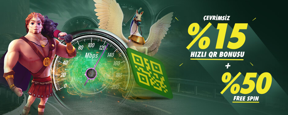 %15 ÇEVRİMSİZ JET QR-ANINDA QR-ENVOY QR BONUSU - %50 FREESPIN 2 12 15 hizli qr